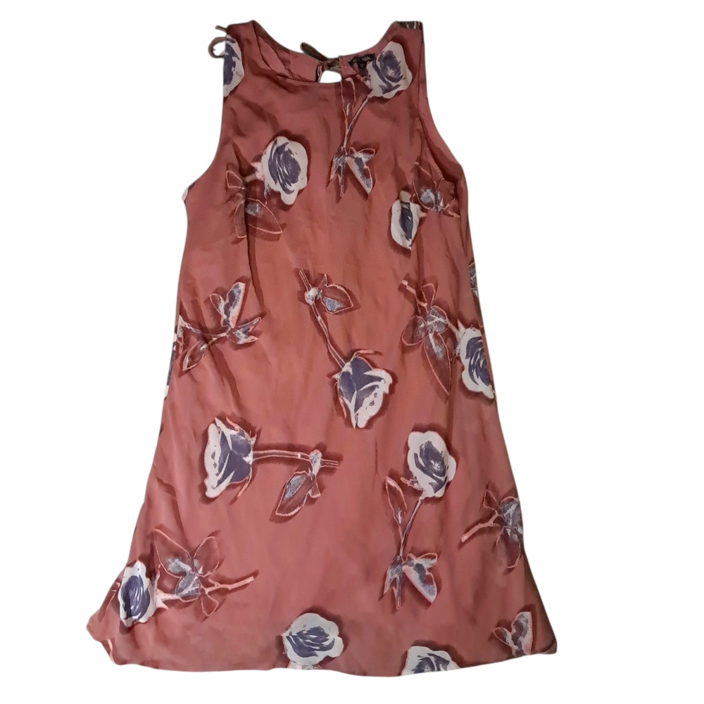 Wild Fable Dress in Pink with Floral Accents
